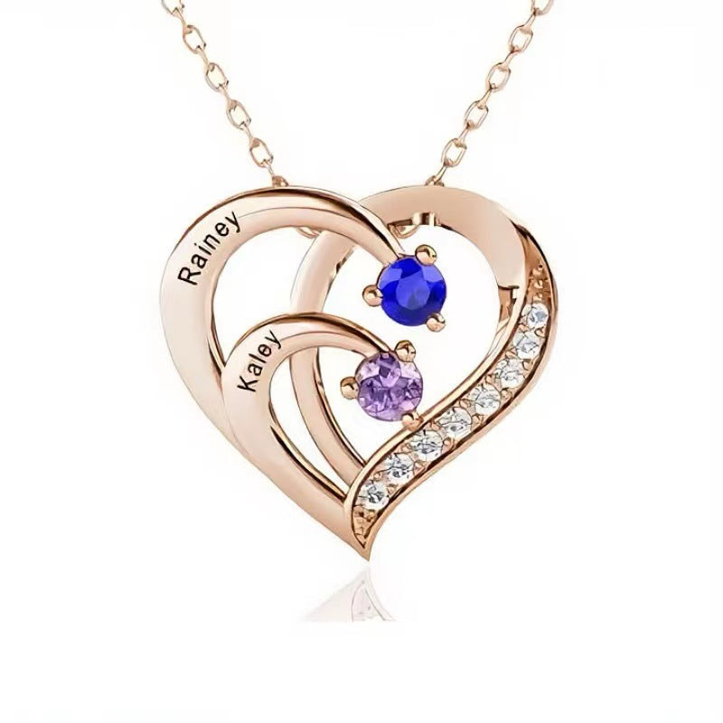 Rose gold  2 diamonds / 50cm