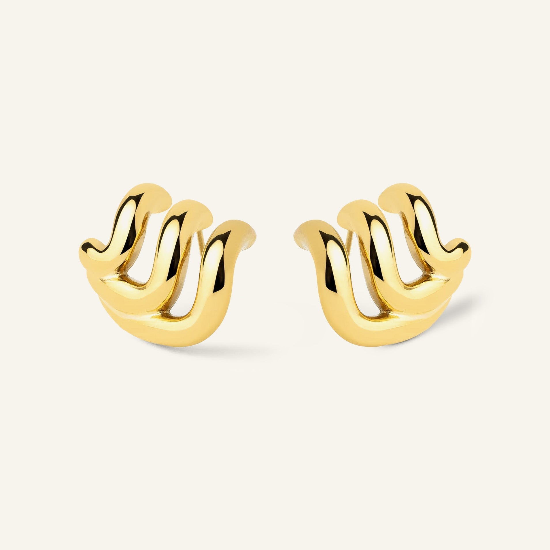 The pair / Gold-plated stainless steel